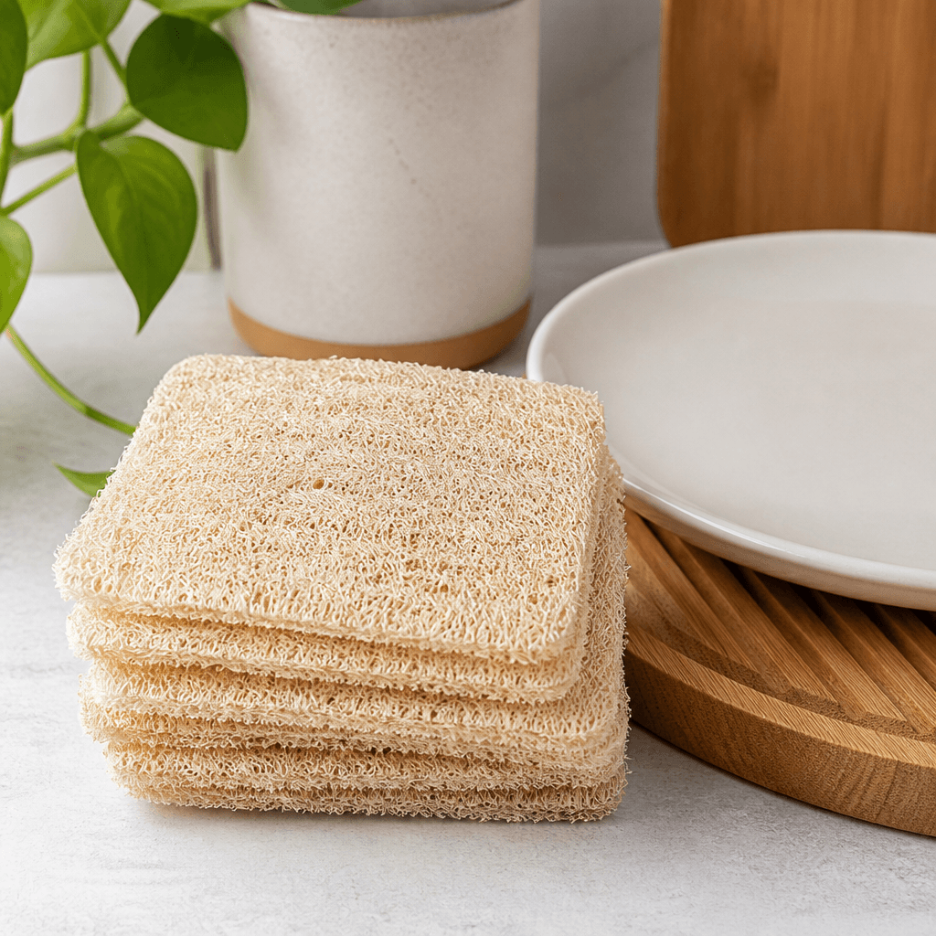 Miếng rửa chén xơ mướp